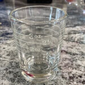 Clear Glass Measuring Shot Glass